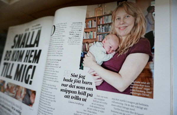 Om återbesök på BB, ur Vi Föräldrar januari 2018.