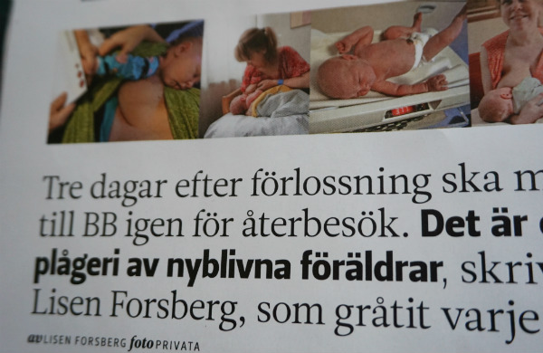 Återbesök på BB, text från Vi Föräldrar.